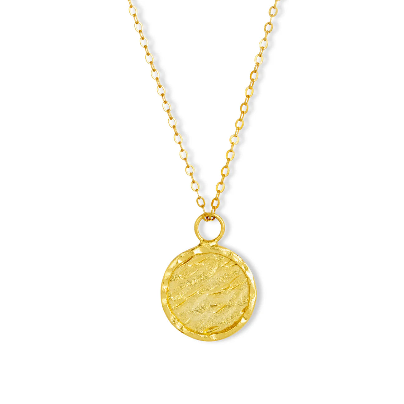 Molten Disc Short Necklace