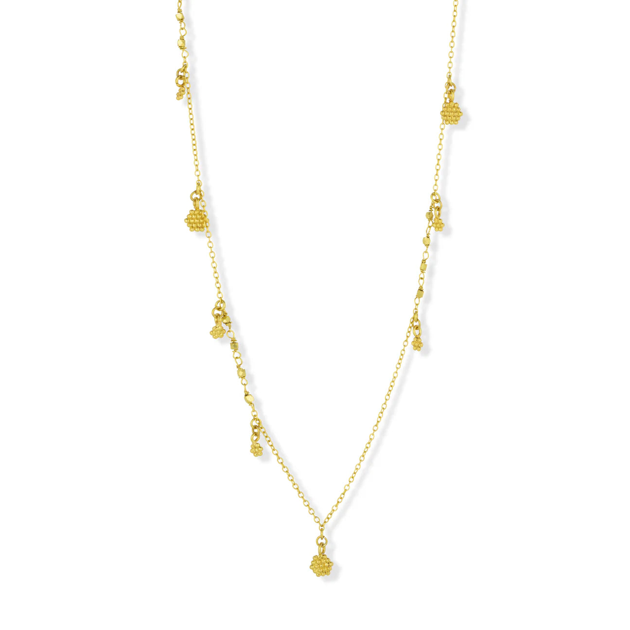 Dotwork Disc Long Necklace