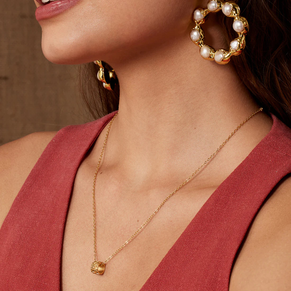 Vintage Ring Gold Necklace