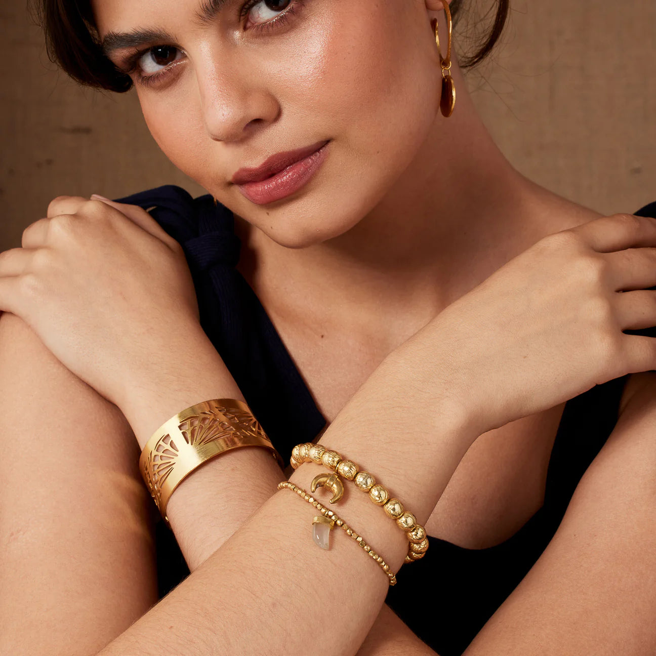 Abundance Horn Beaded Bracelet