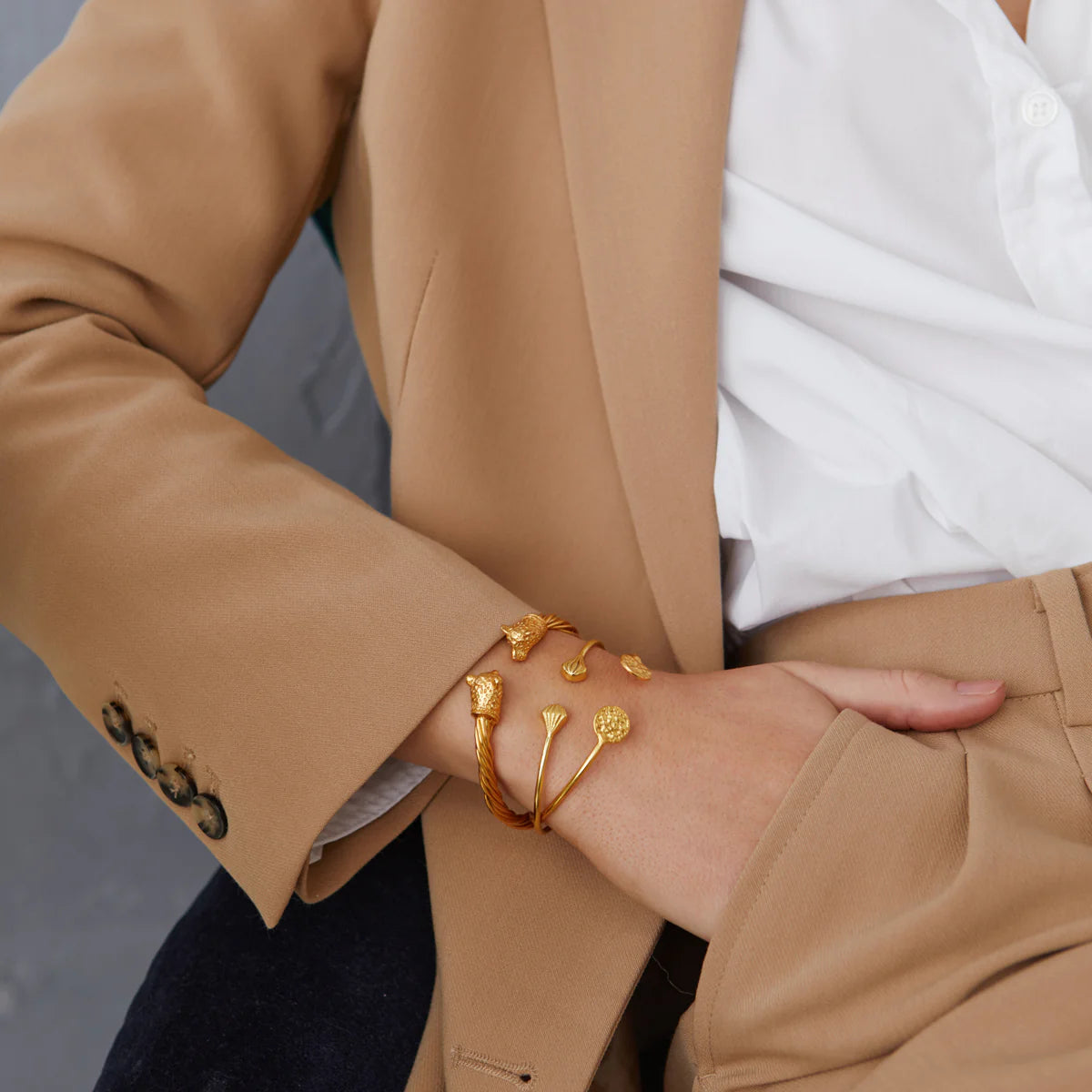 Beaten Coin Bangle