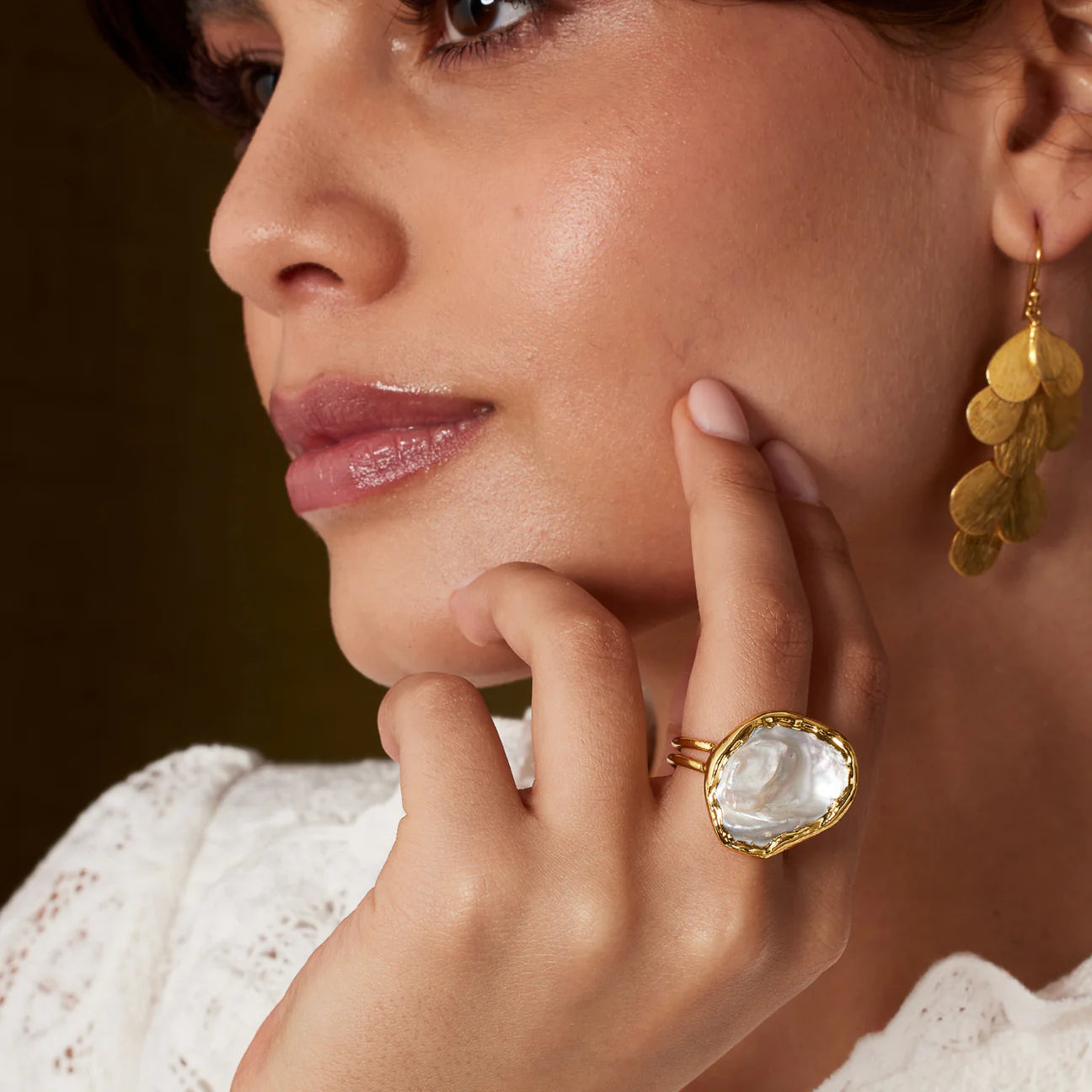 Chunky Freshwater Pearl Ring