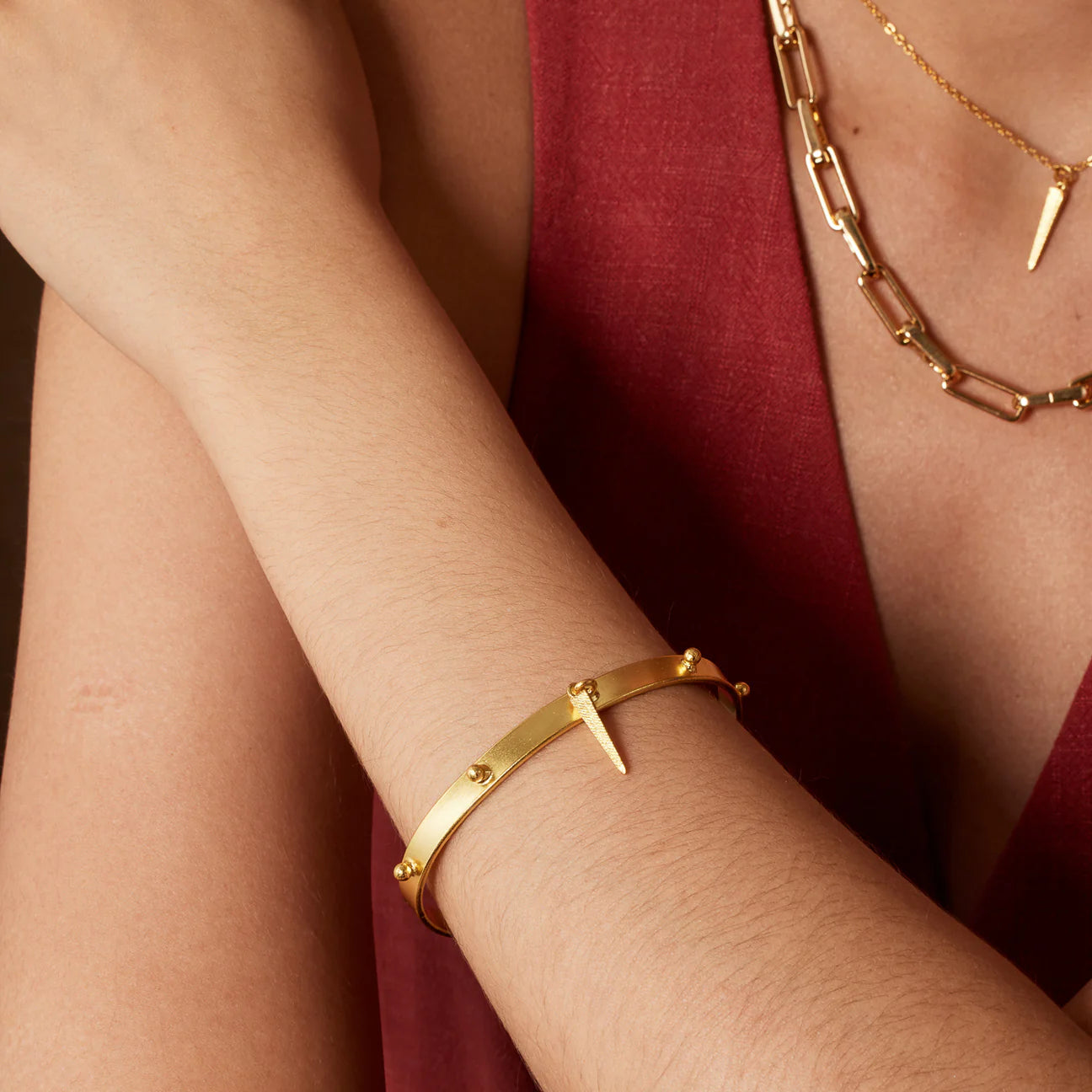 Spike Drop Bangle