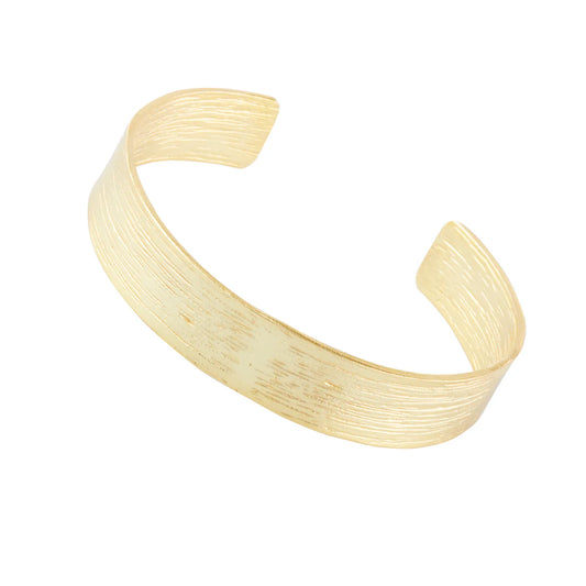 Classic Brushed Gold Bangle