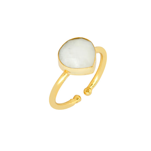 Teardrop Stone Adjustable Ring