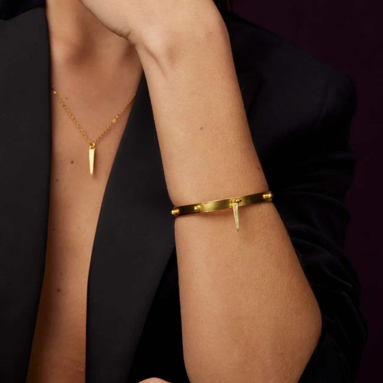 Spike Drop Bangle
